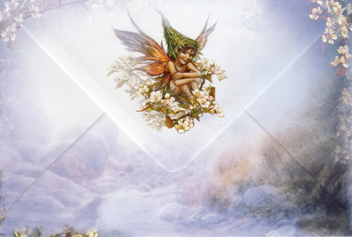 Yule Faery Christmas Card – Briar Winter Fairy Art