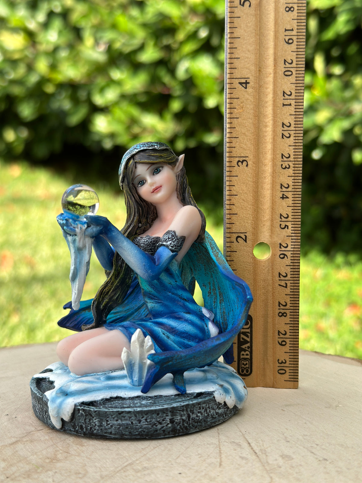 Crystal Ball Fairy Figurine