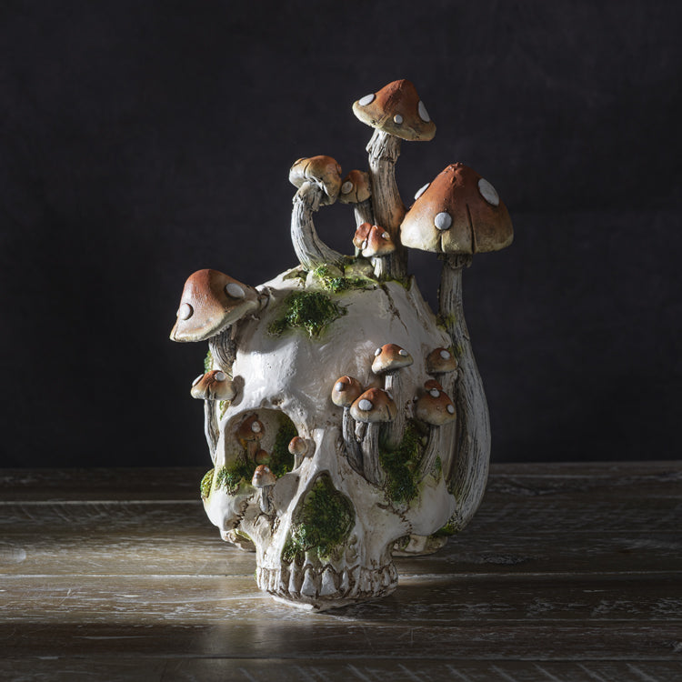 Fungi Forest Skull Gothic Decor
