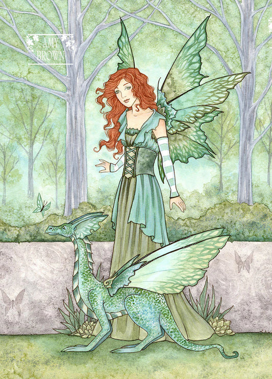 Amy Brown, Afternoon Stroll Fairy Mini Print, 5x7