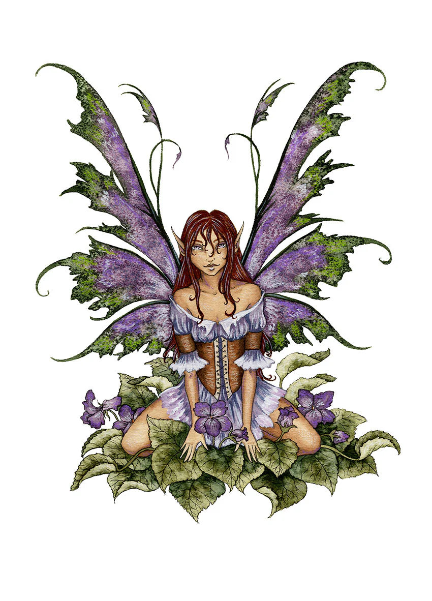 Amy Brown, Wild Violet Fairy Mini Print, 5x7
