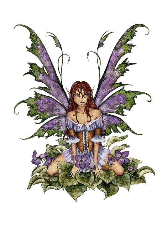 Amy Brown, Wild Violet Fairy Mini Print, 5x7