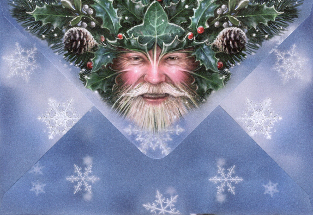 Snowflake Fairy Christmas Card – Anne Stokes Winter Dragon Envelope