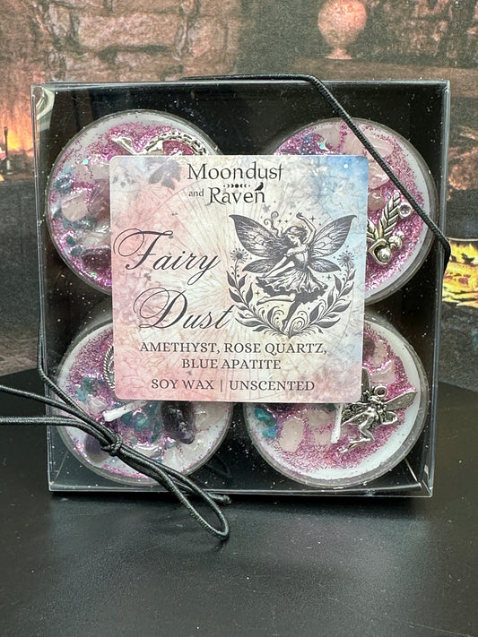 Fairy Dust Crystal Tealight Set Witch Gift for Her