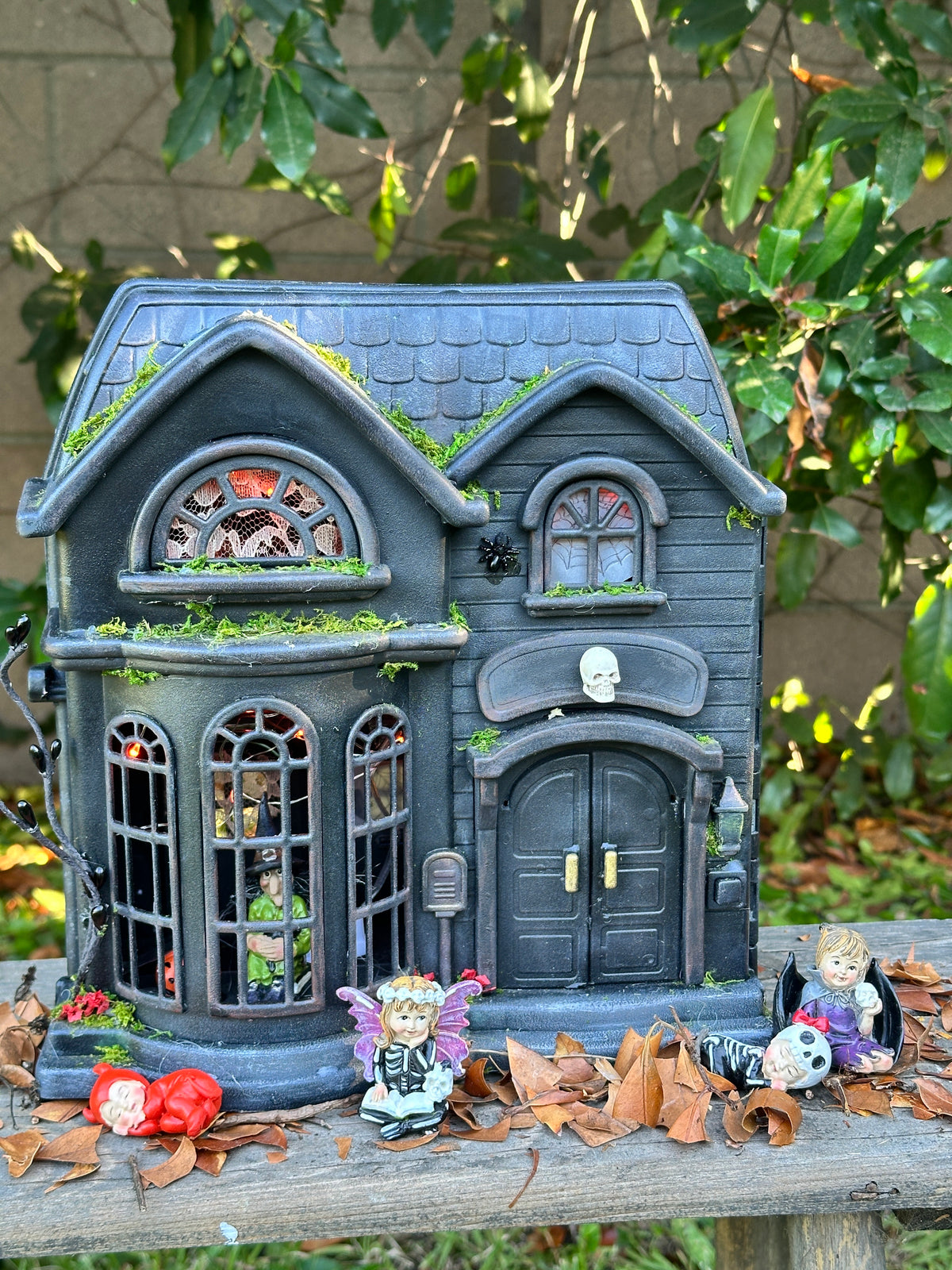 Handcrafted Haunted House Halloween Miniature