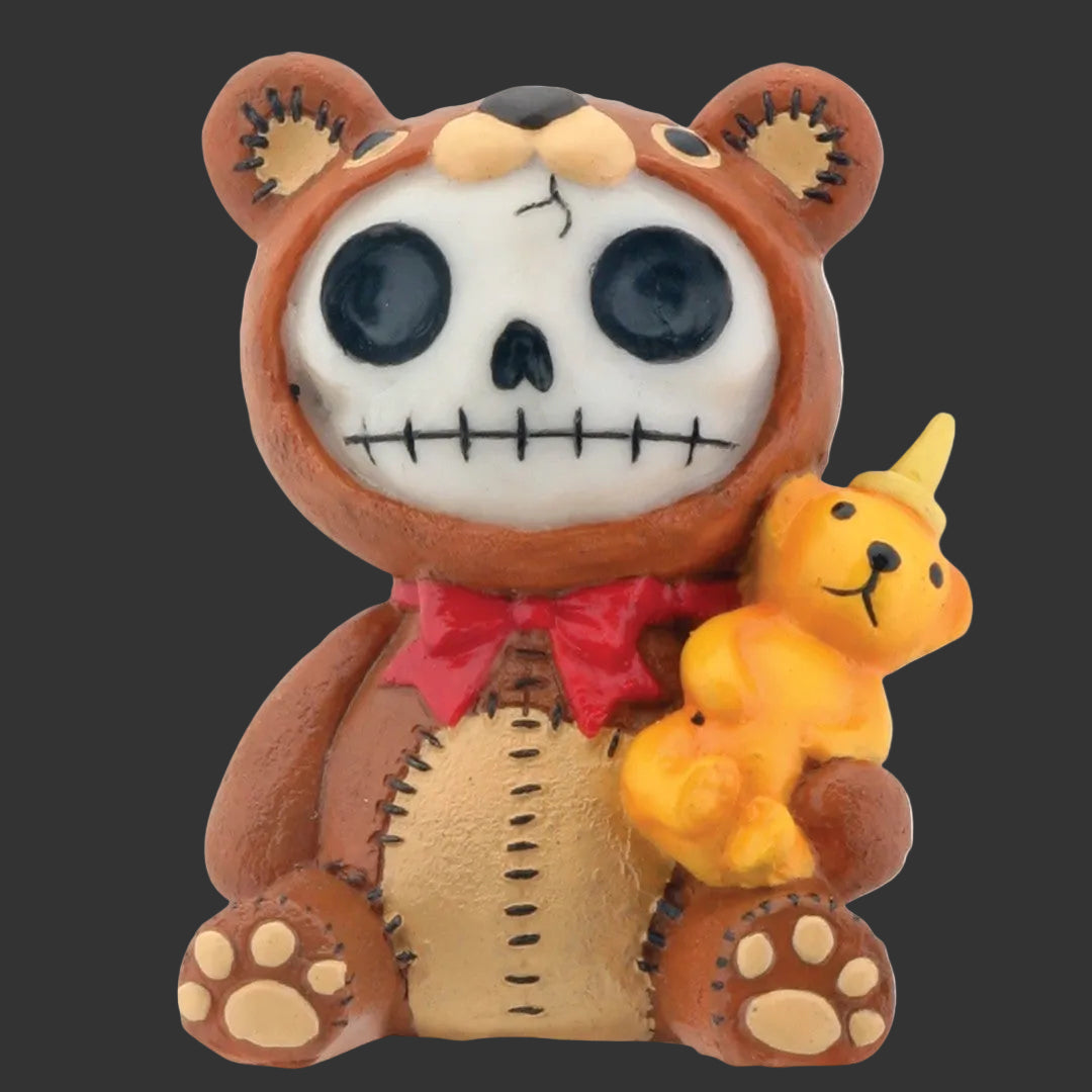 Furrybones Honeybear, Creepy Cute Bear Skeleton Figurine