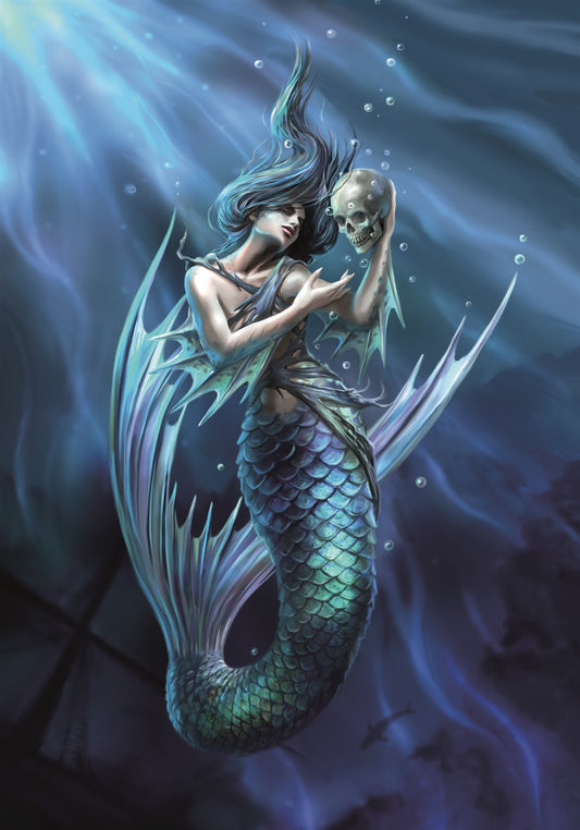 Sailor's Ruin Greeting Card – Anne Stokes Gothic Mermaid Art