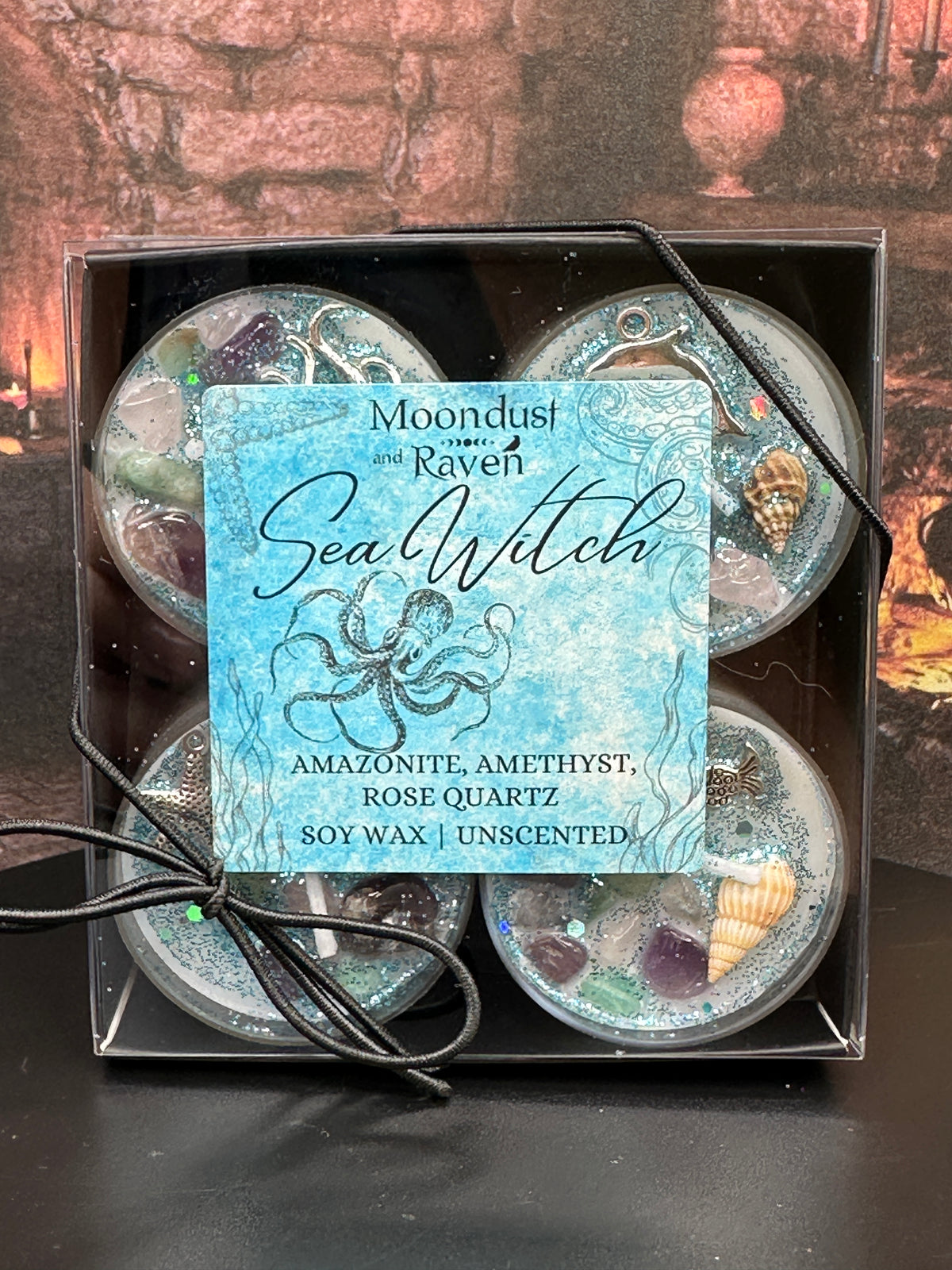 Sea Witch Crystal Tealight Set Witch Gift for Her