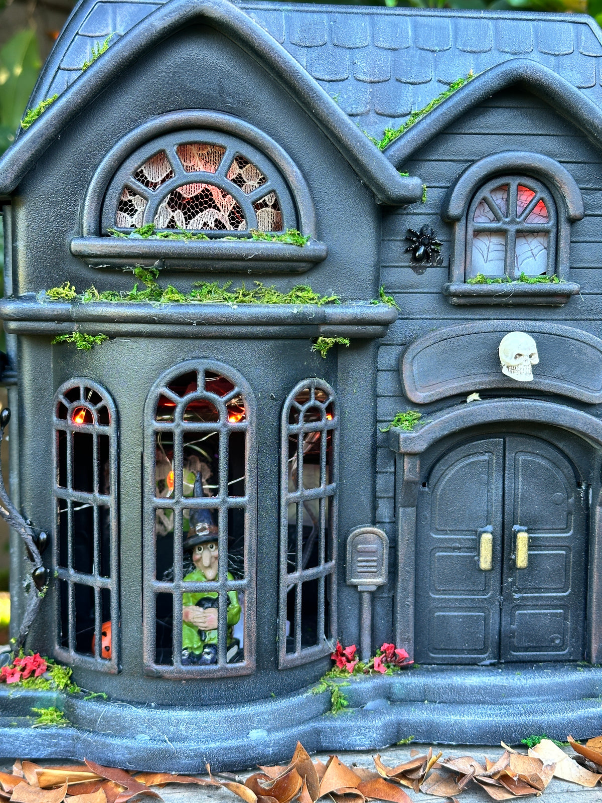 Handcrafted Haunted House Halloween Miniature