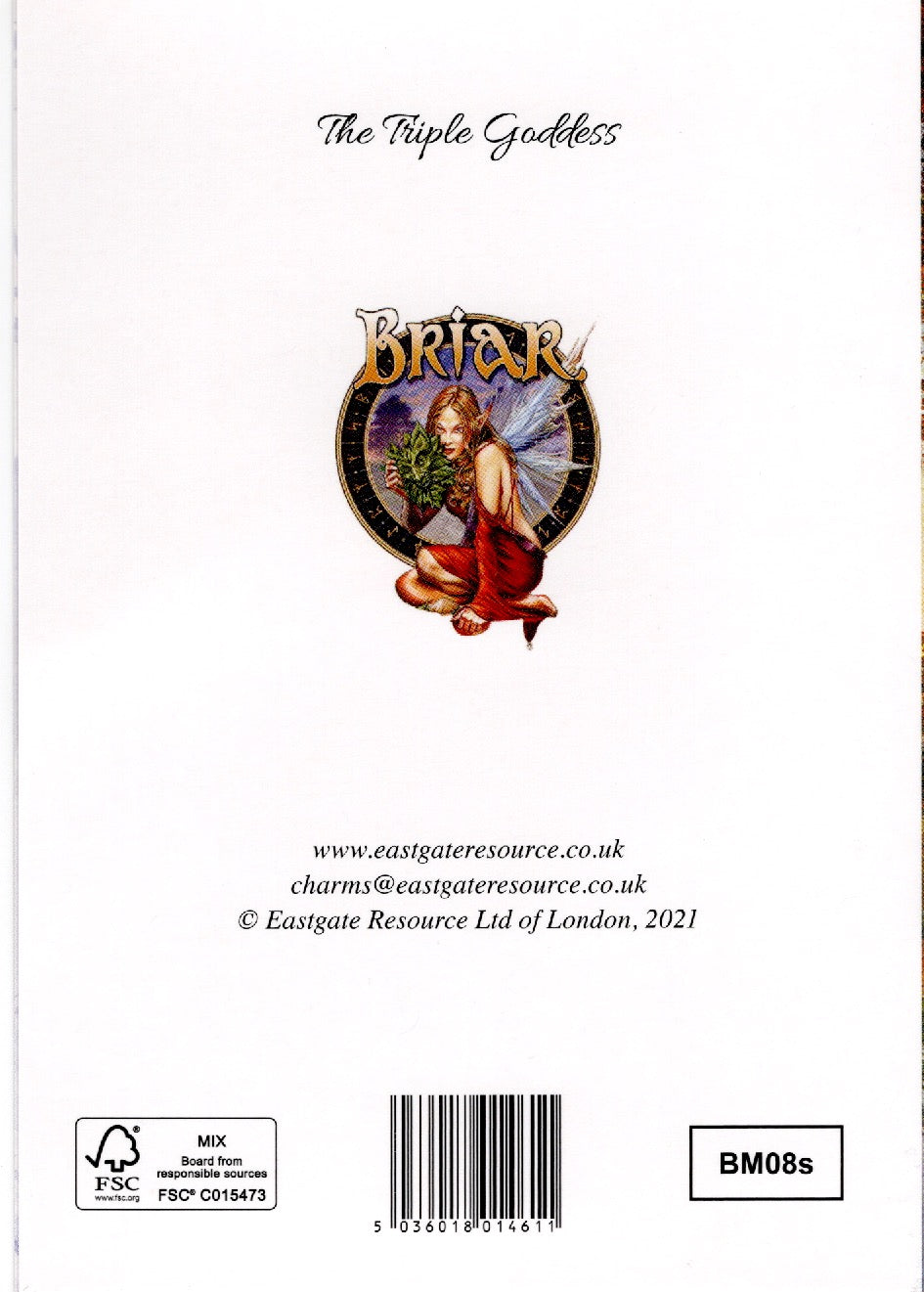 Triple Goddess Greeting Card – Briar Pagan Fantasy Art