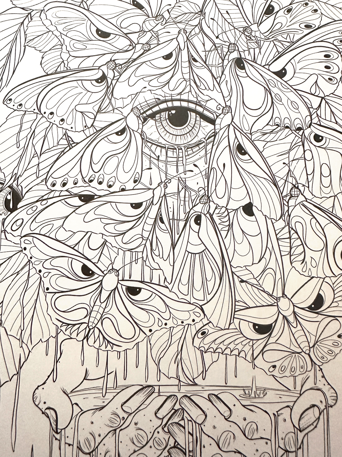 Mythogoria Vengeful Forest Coloring Book, Dark Fantasy Gothic Gift for Horror Art Lovers