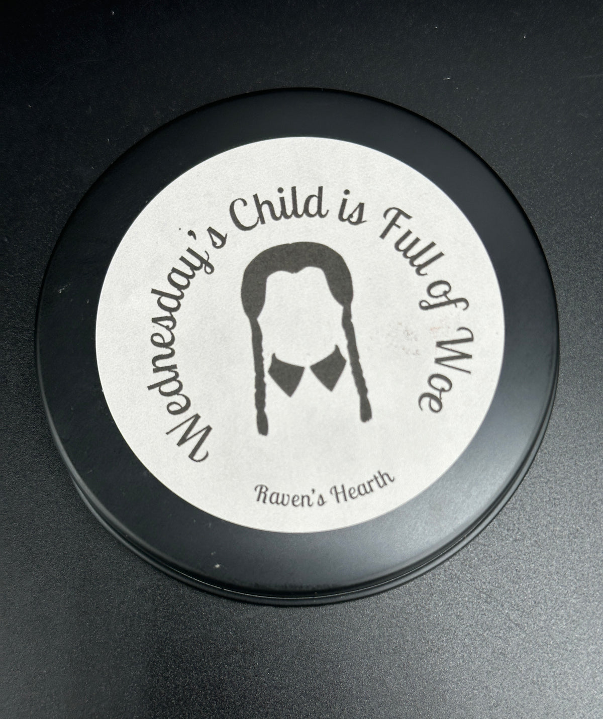 Wednesday's Child Is Full of Woe Soy Candle – Wednesday Addams Gothic Gift