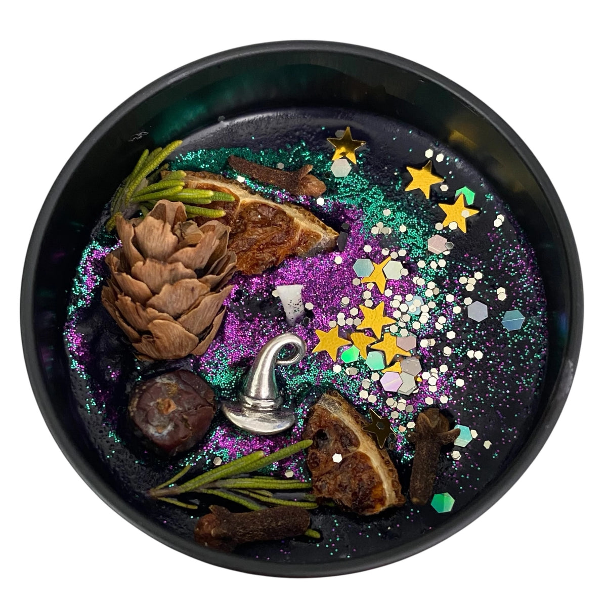 Witch Figurine and Witches Brew Candle Bundle – Spooky Witch Gift Set