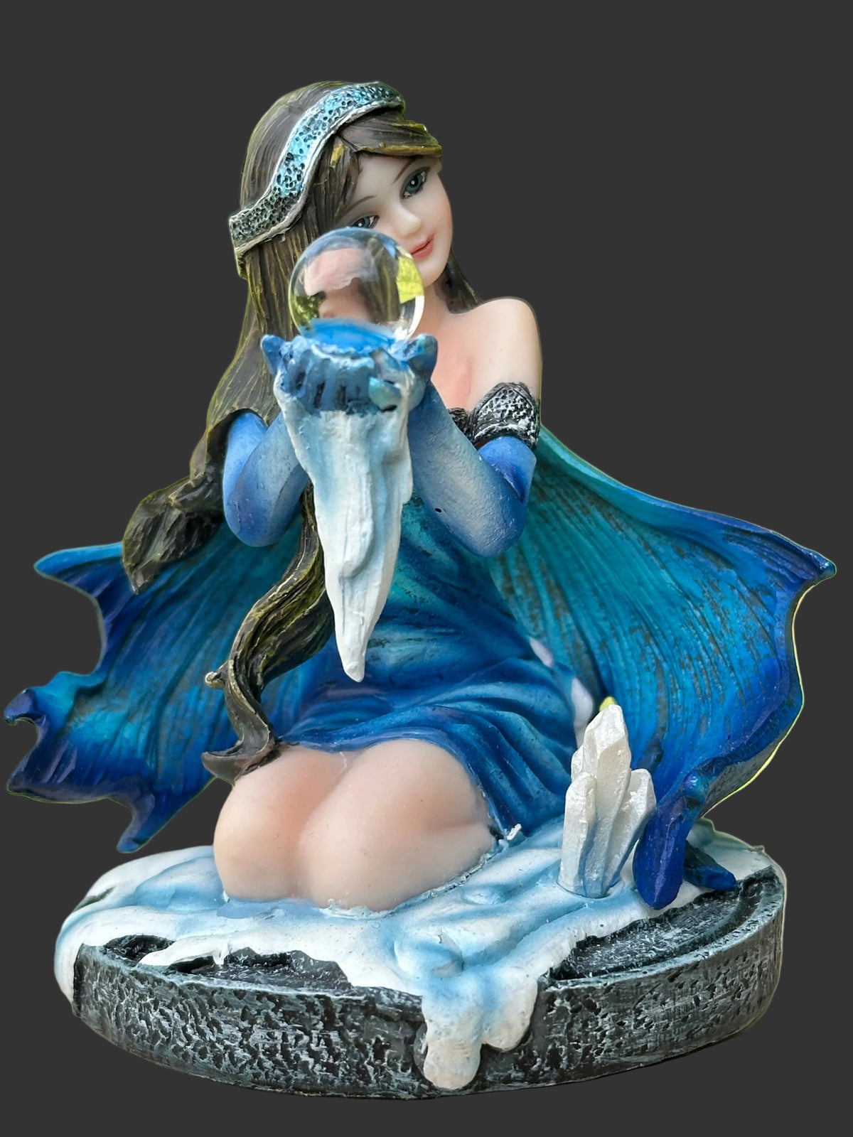 Crystal Ball Fairy Figurine
