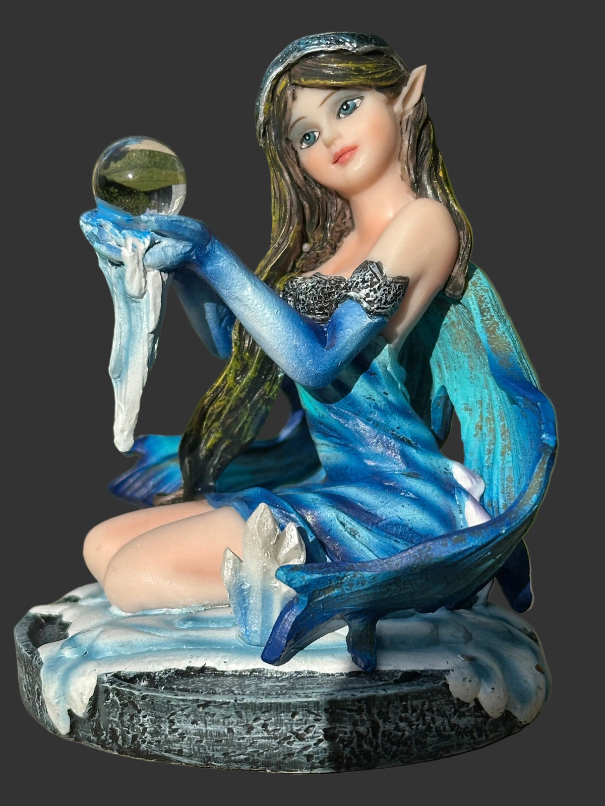 Crystal Ball Fairy Figurine