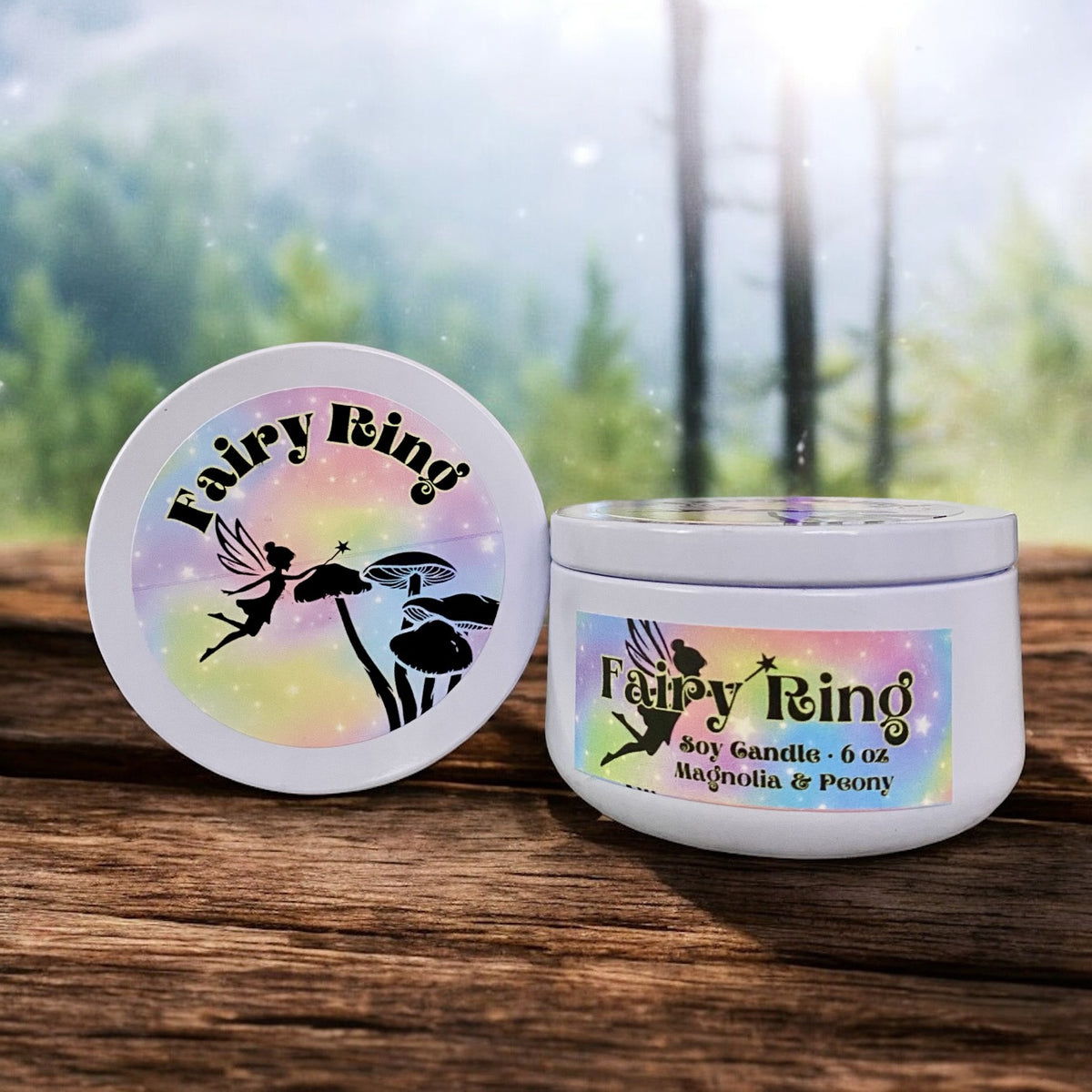 Fairy Ring Soy Candle – Whimsical Fae Witch Aesthetic Gift