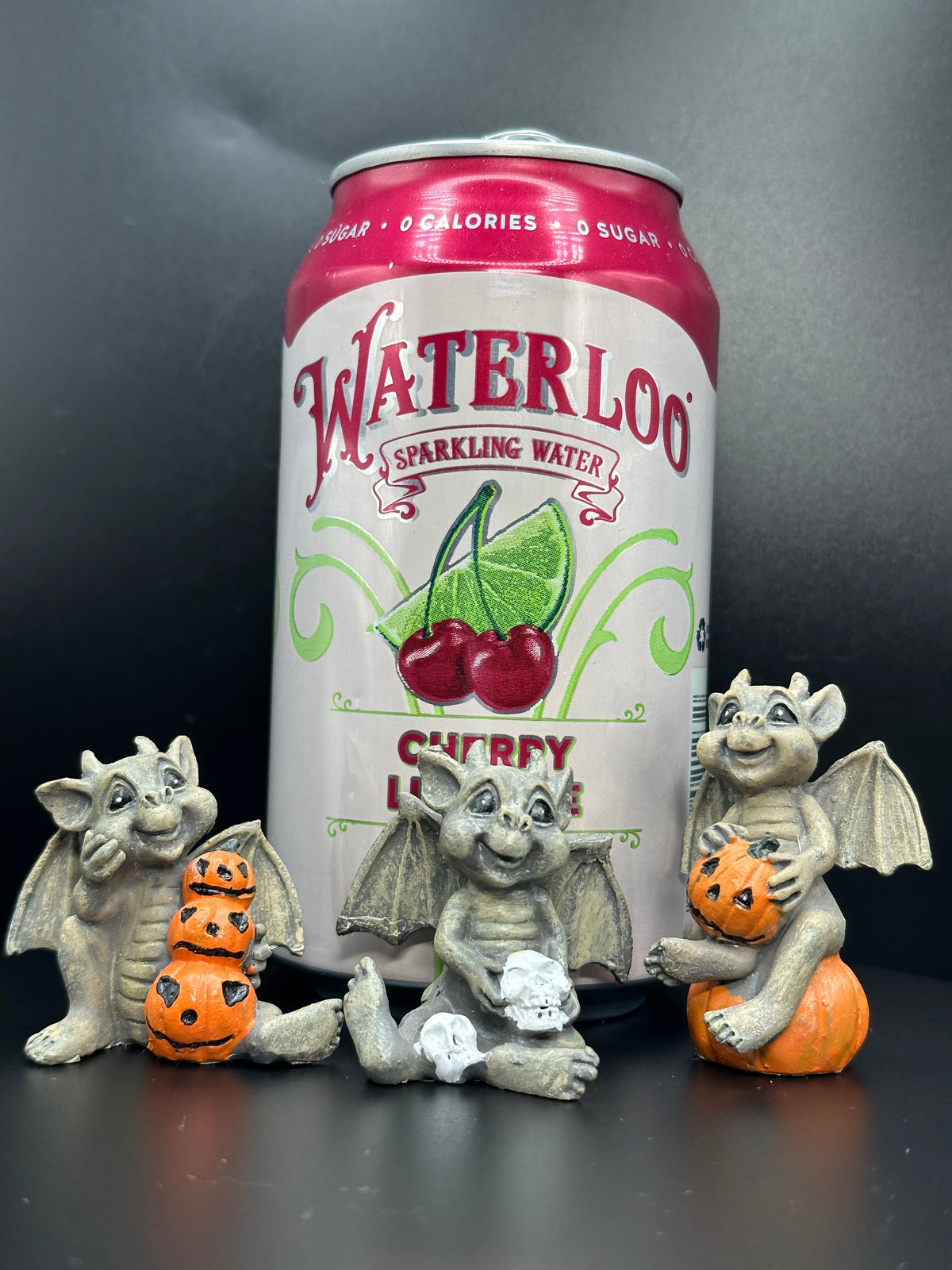 Halloween Gargoyle Miniature Set – Haunted Fairy Garden & Spooky Village Gift