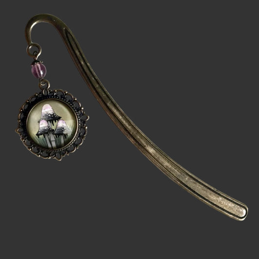 Inky Cap Mushroom Bookmark Cottagecore Gift for Readers