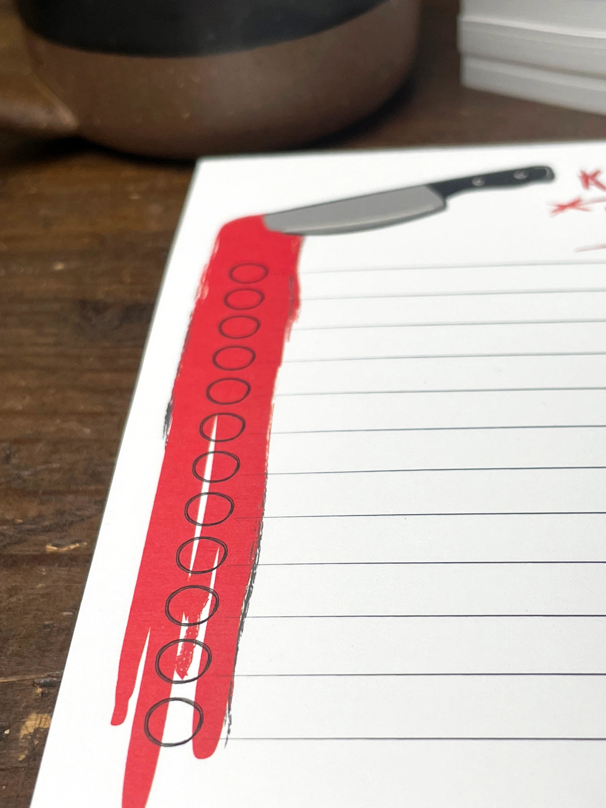 Killer Ideas Horror Notepad – Halloween Ideas & To-Do List