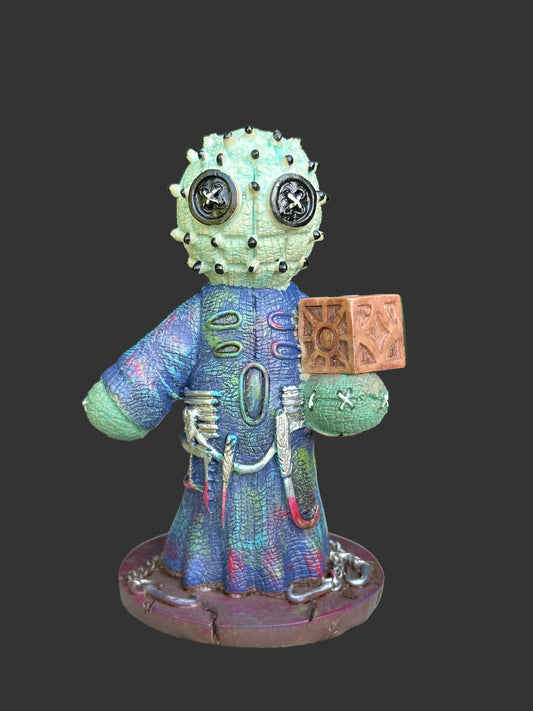 Pinhead Monster Pin Figurine, Creepy Cute Horror Collectible Inspired by Hellraiser