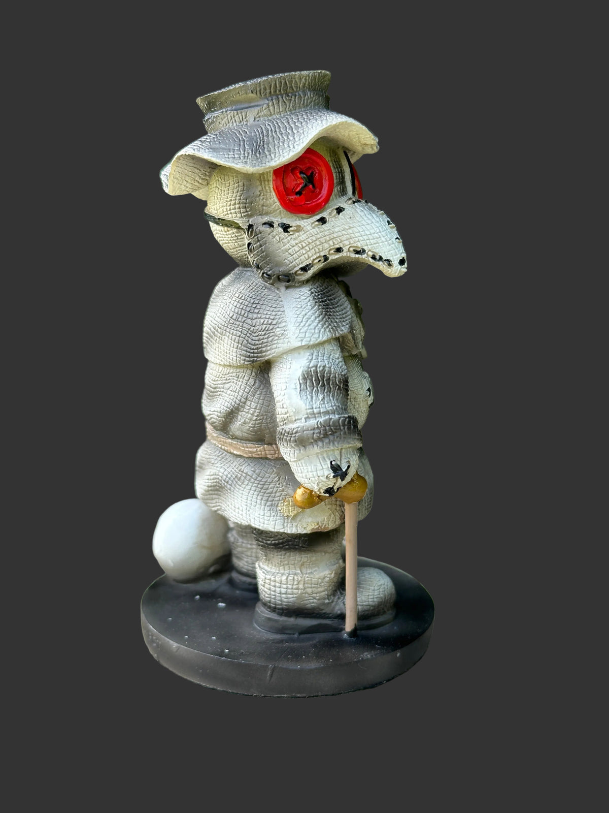 Dr. Plague Pinhead Monster, Creepy Cute Gothic Plague Doctor Collectible