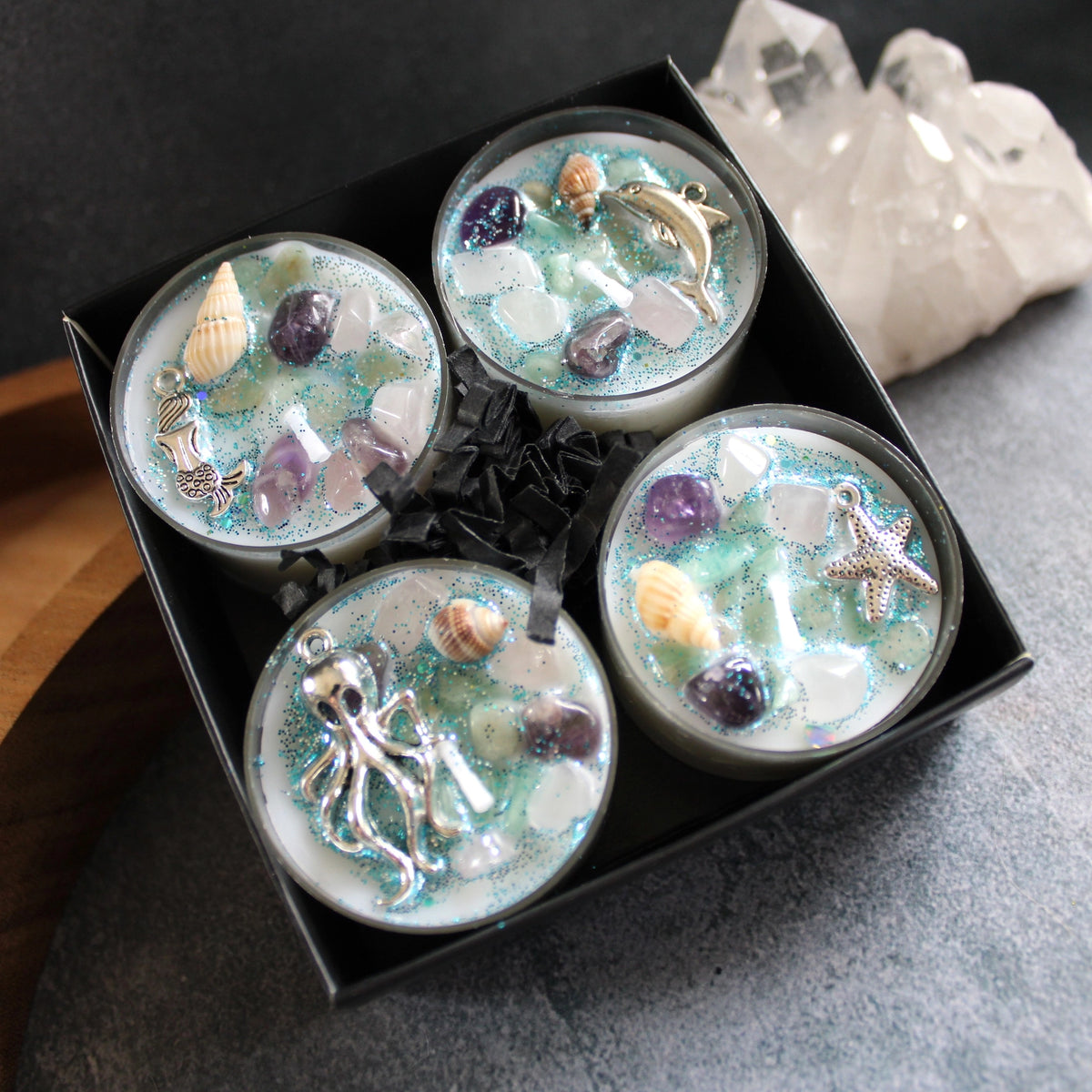 Sea Witch Crystal Tealight Set Witch Gift for Her