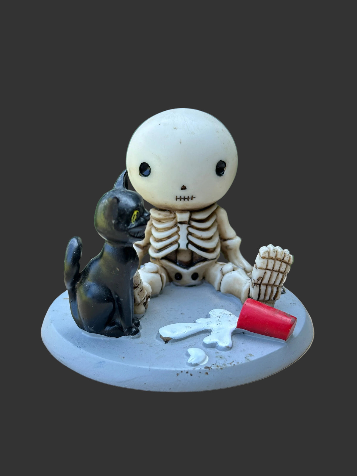 Luckyz Spilled Milk Skeleton Figurine
