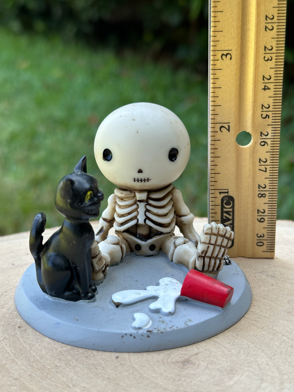 Luckyz Spilled Milk Skeleton Figurine