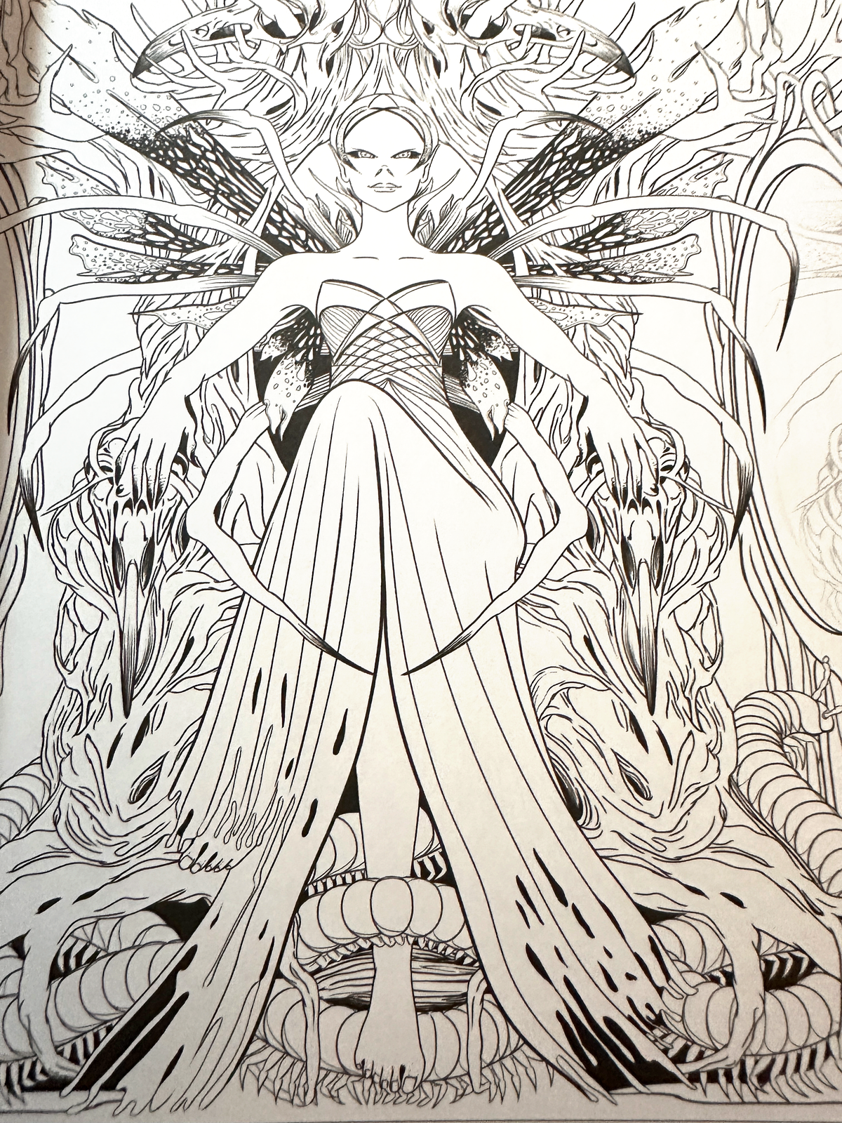 Mythogoria Fairy Nightmares Coloring Book, Dark Fae Horror Gift